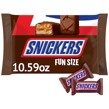 UPC 040000505334 product image for Snickers Chocolate Candy Bars Fun Size Chocolate - 10.59 oz | upcitemdb.com