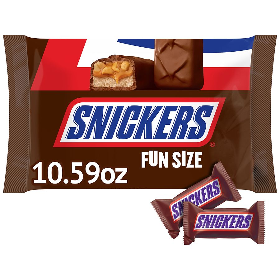 SNICKERS Minis Size Chocolate Candy Bars Bulk Bags (4.4 Oz, Pack Of 12)
