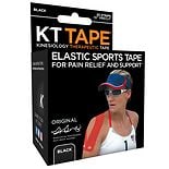 Equate Kinesiology Tape, Black, 20 Pre-Cut Strips