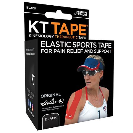 KT Tape Original Precut Strips Black