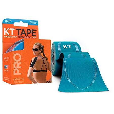 KT Tape Pro Precut Strips Laser Blue
