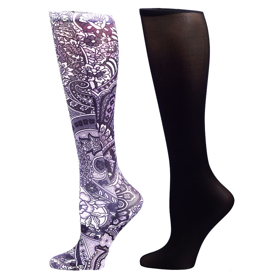 Celeste Stein Therapeutic Compression Sock black | Walgreens