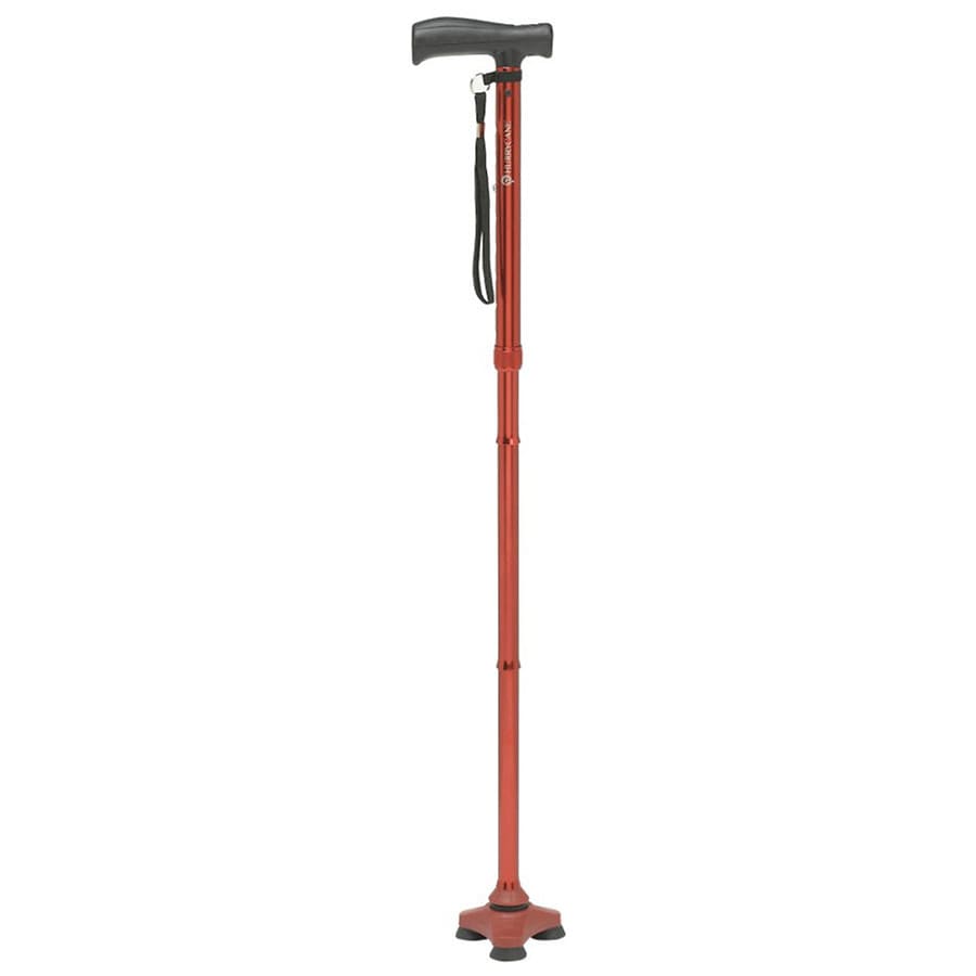 HurryCane Freedom Edition Folding Cane with T Handle, Red Walgreens