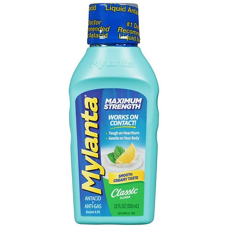 Mylanta Maximum Strength Liquid Antacid Classic