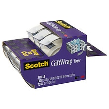 Scotch GiftWrap Tape, 3/4 In. x 650 In. - Power Townsend Company