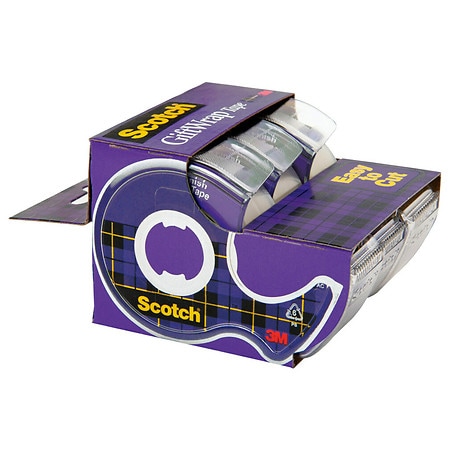 3M Scotch GiftWrap Tape with Dispenser, 0.75 x 650