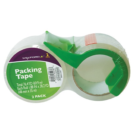 Wexford Packing Tape With Dispenser Clear