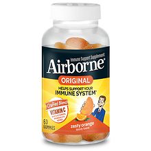 Airborne Gummies, Vitamin C, Minerals & Herbs Immune Support Zesty ...