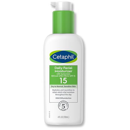 Cetaphil Daily Facial Moisturizer with Sunscreen, SPF 15 Fragrance Free