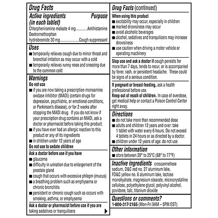 Coricidin HBP Cough and Cold Medicine