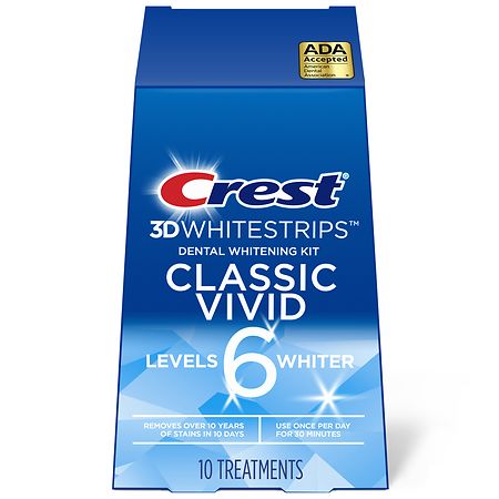 Crest 3D Whitestrips Classic Vivid Teeth Whitening Kit