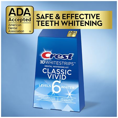 Crest 3D Whitestrips Classic Vivid At-home Teeth Whitening Kit | Walgreens