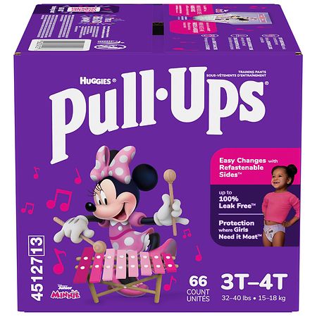 Huggies Pull-Ups Girls' Potty Training Pants 3T-4T Size
