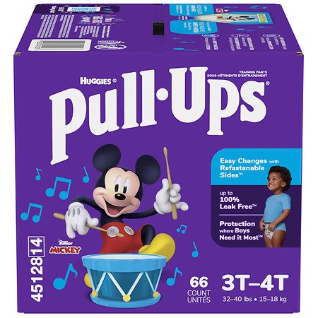 Pull-Ups Learning Designs Boys' Potty Training Pants, 3T-4T (32-40 lbs), 48  ct - Jay C Food Stores