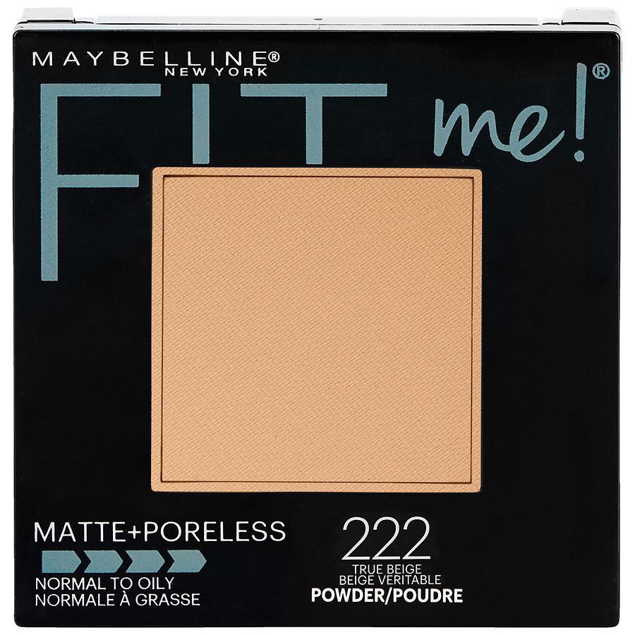 Maybelline Fit Me Matte + Poreless Pressed Face Powder Makeup, True Beige