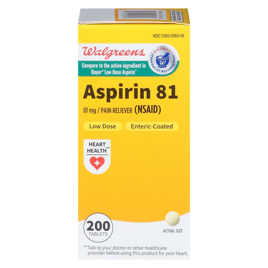 Walgreens Aspirin 81 Tablets Walgreens