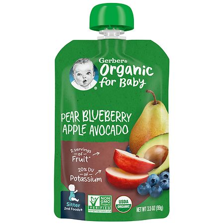 Gerber 2nd Foods Organic for Baby Food Pear Fruits and Vegetables