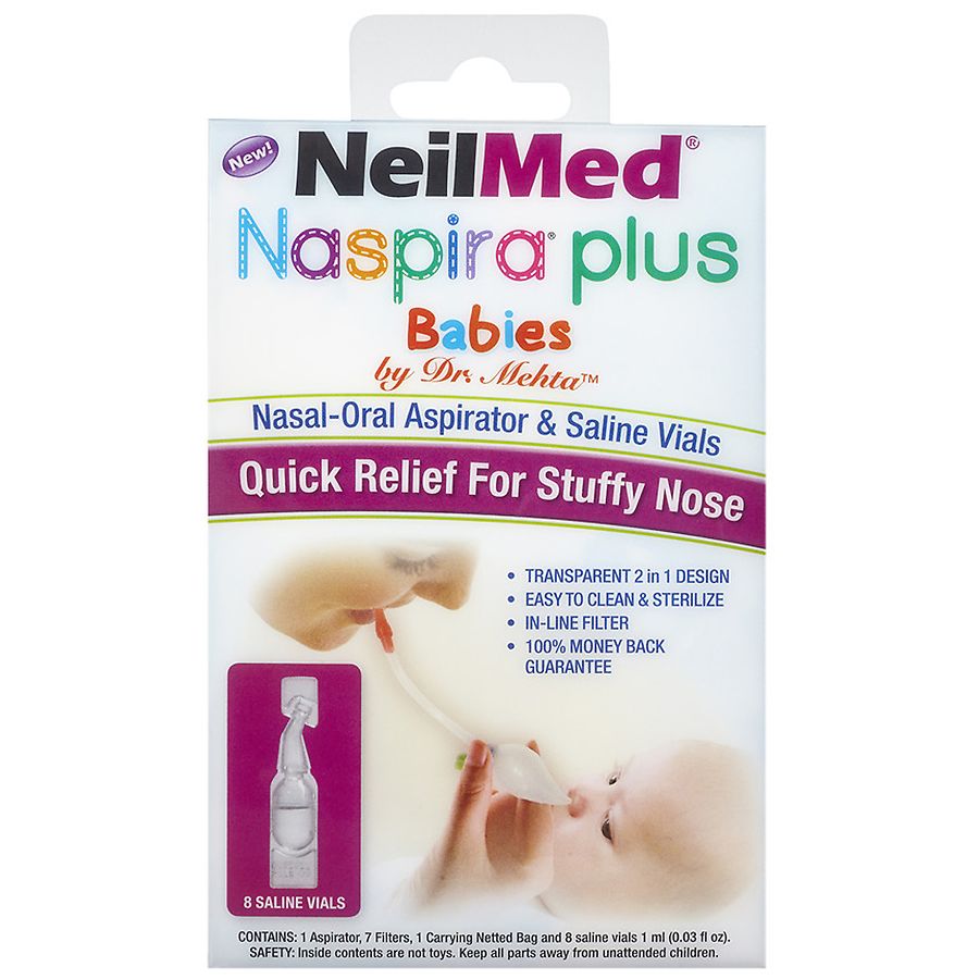 NeilMed Nasal Aspirator Battery Operated for Infant & Children New!