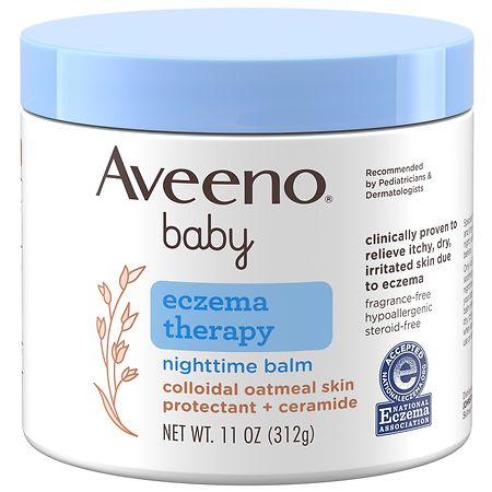 Aveeno Baby Eczema Therapy Nighttime Balm, Colloidal Oatmeal Fragrance-Free