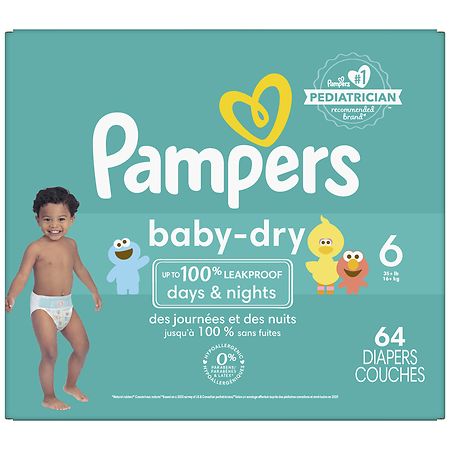Pampers Baby Dry Extra Protection Diapers Super Pack Size 6
