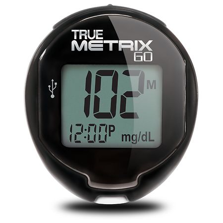 Walgreens True Metrix Go Self-Monitoring Blood Glucose Meter Black