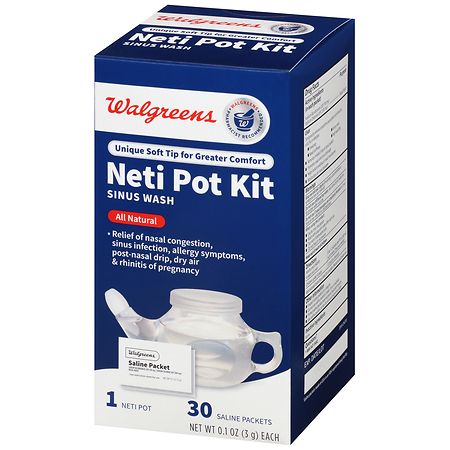 120 Saline Packets,Sinus Rinse Packets for Neti Pots,Neti Pot Salt