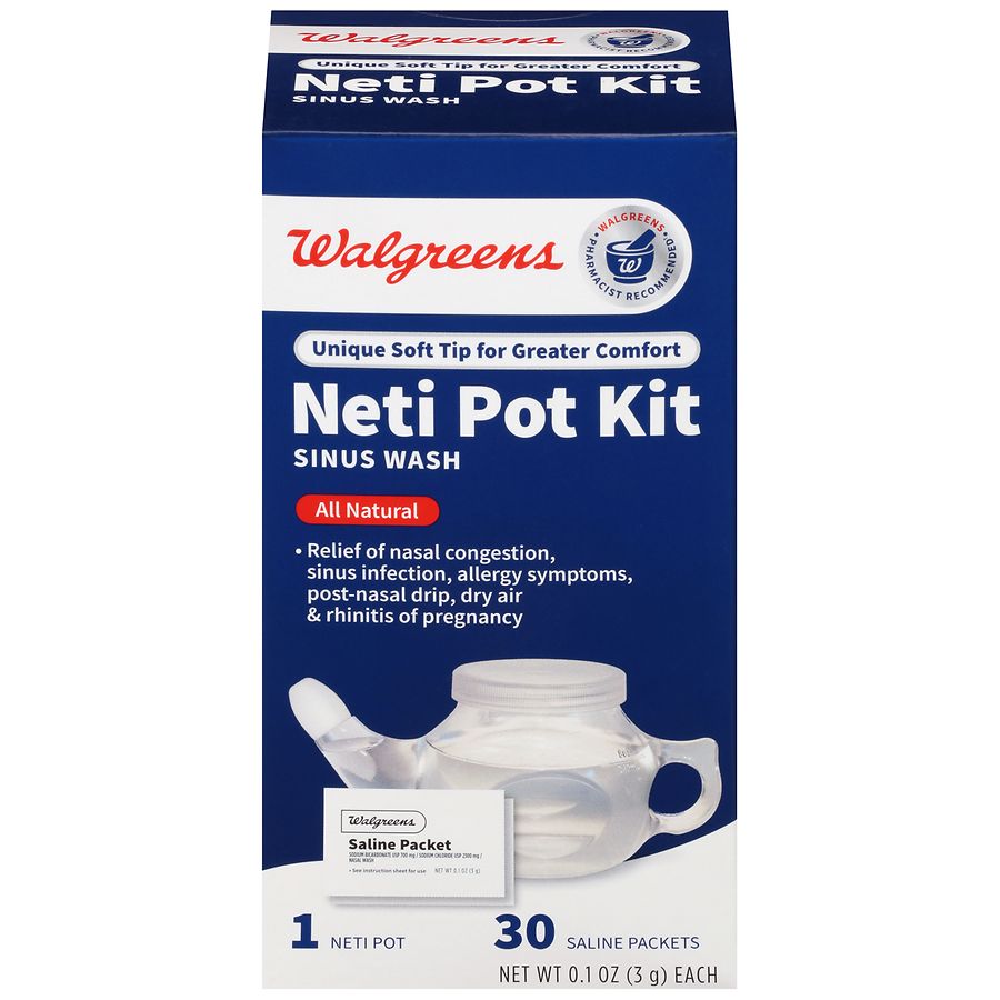 NeilMed Nasaflo Neti Pot, 50 Count (Packaging may vary) : : Health  & Personal Care