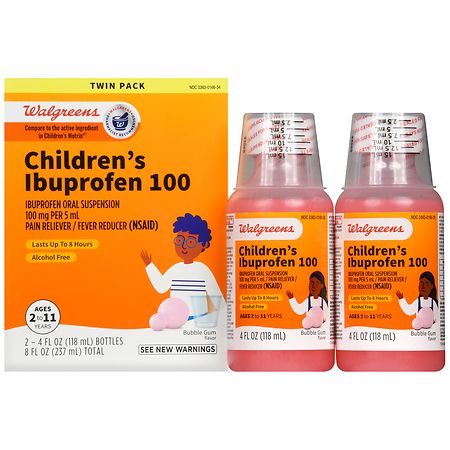Walgreens Children's Ibuprofen 100 Oral Suspension Bubble Gum