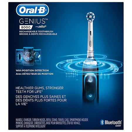 Oral-B Genius 8000 Electric Toothbrush, Black |