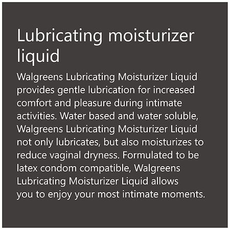 Walgreens Lubricating Moisturizer Liquid