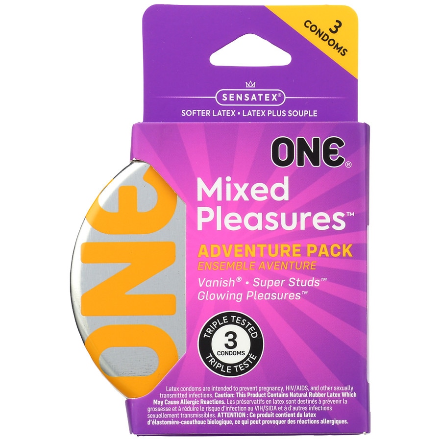 ONE Mixed Pleasures Adventure Pack Condoms | Walgreens