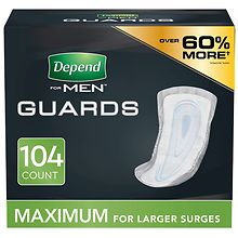 Depend Incontinence Guards/Pads for Men, Maximum Absorbency | Walgreens