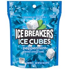 Ice Breakers Ice Cubes Sugar Free Chewing Gum Peppermint 