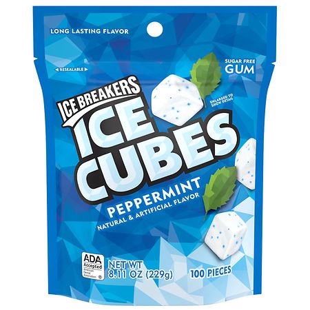 Ice Breakers Sugar Free Chewing Gum Peppermint Peppermint
