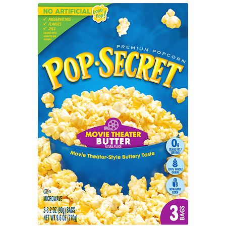 Pop Secret Movie Theater Butter Microwave Popcorn Movie Theater Butter