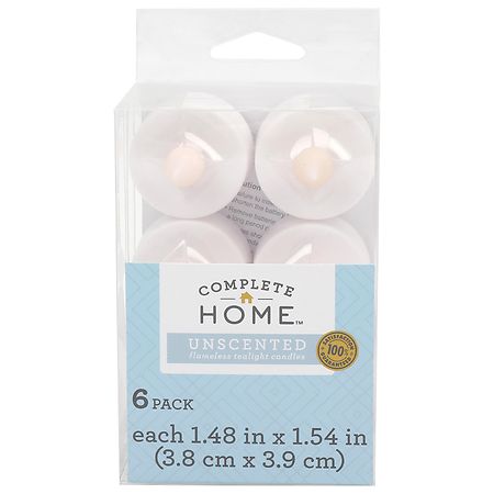 Complete Home Flameless Tealight Candles Unscented