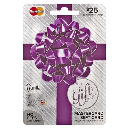 Mastercard Vanilla $25 Prepaid Gift Card