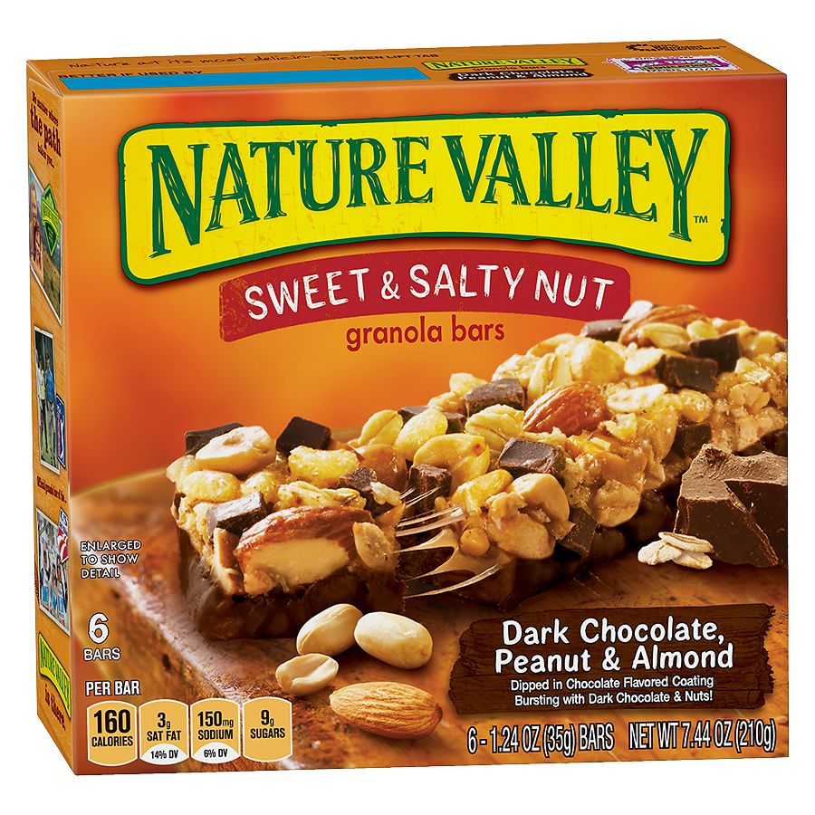 Nature Valley Protein Granola Bars, Peanut Almond Dark Chocolate, 5 ct