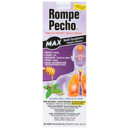 Rompe Pecho Multi Symptoms Maximum Strength Pain Reliever