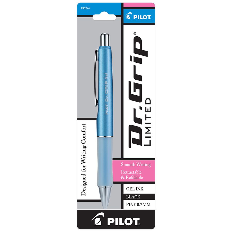 6 Pcs Super Soft Grip Gel Pens, Retractable Ballpoint Pens Black