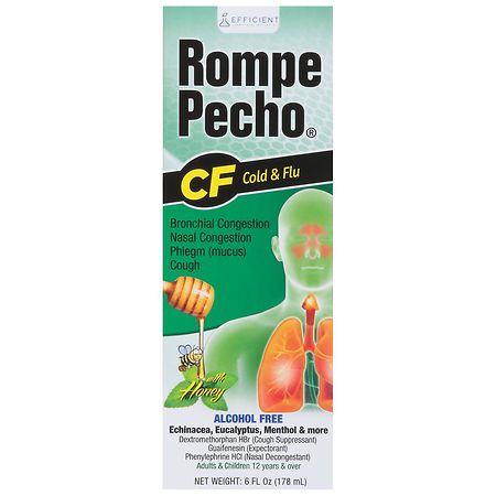 Rompe Pecho CF Cough Suppressant Decongestant Honey