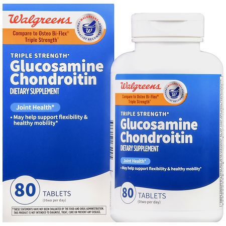 Walgreens Glucosamine Chondroitin Tablets Triple Strength