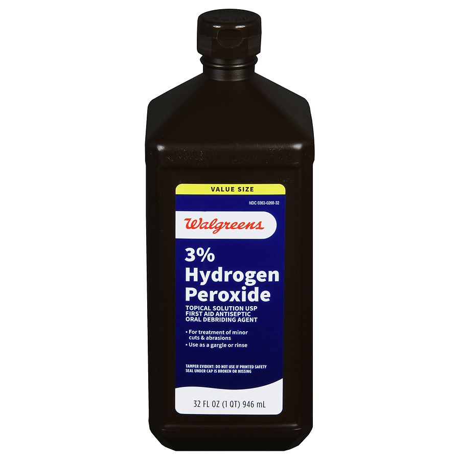 can you put hydrogen peroxide on a dogs bail