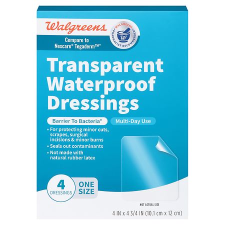 Walgreens Transparent Waterproof Dressings
