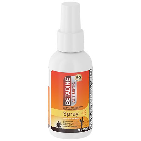 Betadine Antiseptic First Aid Spray, Povidone-iodine 5%