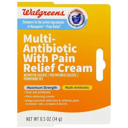 Walgreens Multi-Antibiotic With Pain Relief Cream
