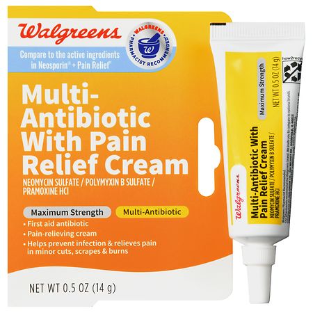 Walgreens Multi-Antibiotic With Pain Relief Cream