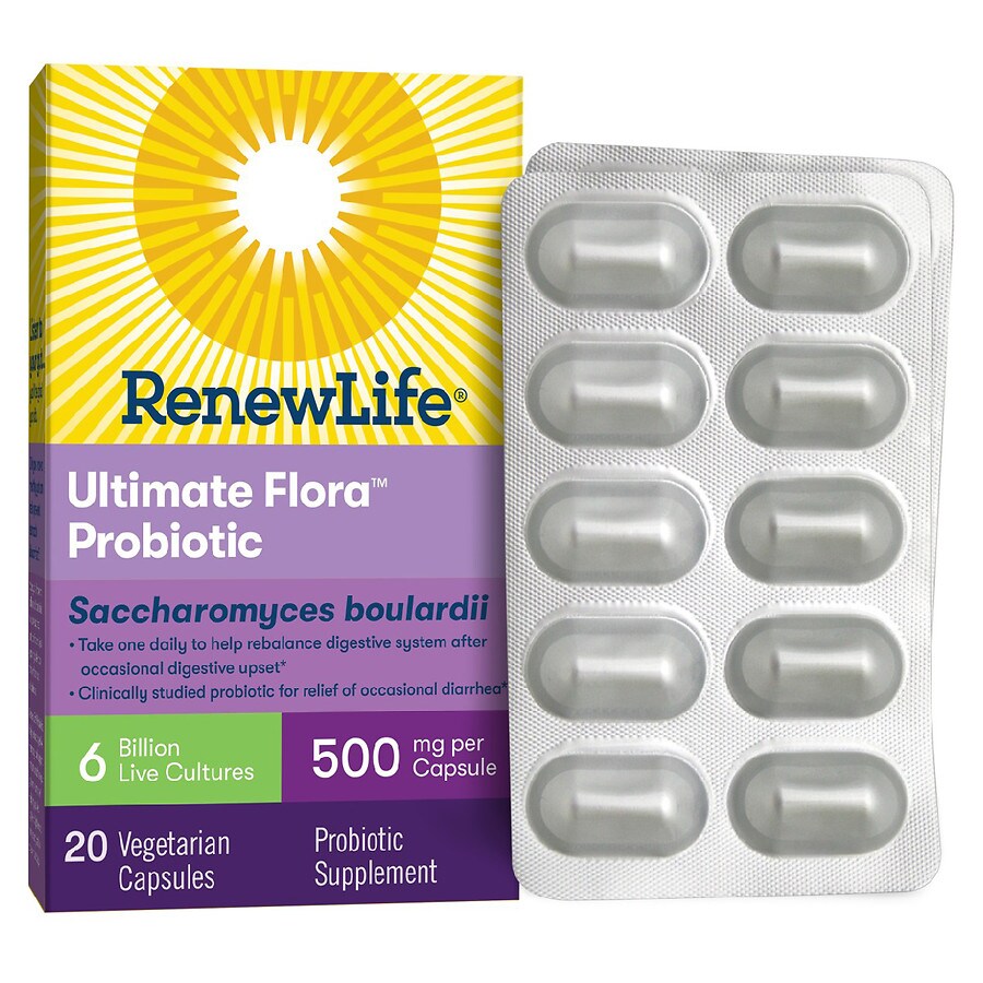 ReNew Life Ultimate Flora Saccharomyces boulardii Probiotic Supplement - 6 Billion CFU - 20.0 ea