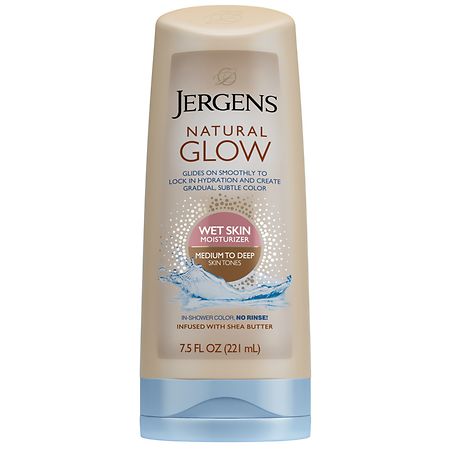 Jergens Natural Glow Wet Skin Lotion Medium to Tan Skin Tones