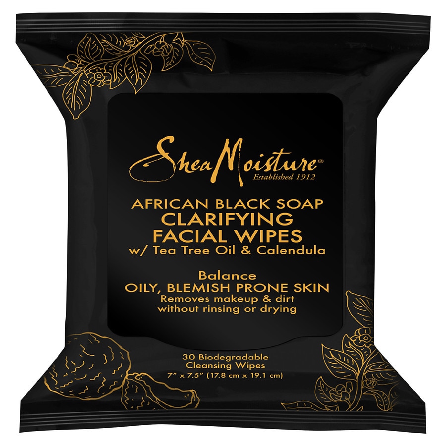 SheaMoisture Clarifying Facial Wipes African Black Soap Walgreens picture